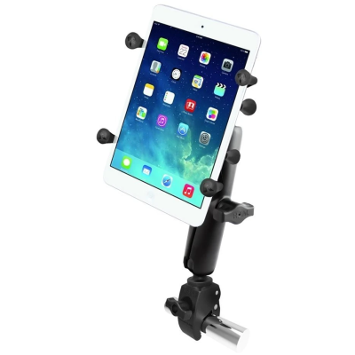 X-Grip Klemm-Halterung für 7-8 Zoll Tablets -  (1 Zoll), Tough-Claw klein (Durchmesser 15,9-29,0 mm), langer Verbindungsarm