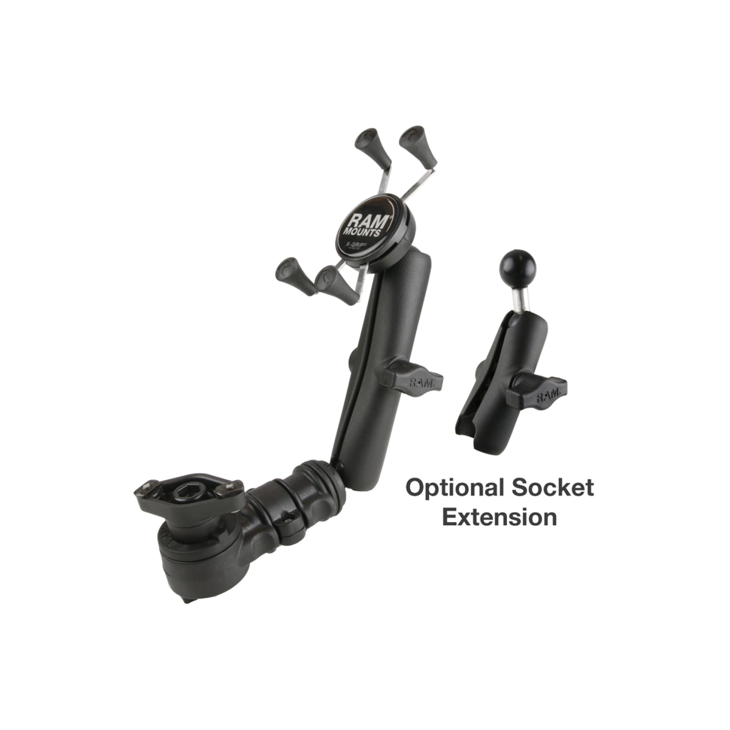 X-Grip smartphone holder for wheelchairs - (1 inch), smartphones up to max. 82.6 mm wide