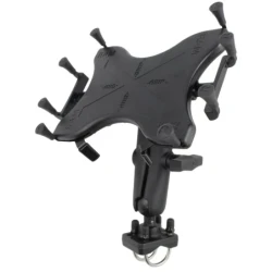X-Grip Rohr-Halterung für Tablets (10 Zoll) -  (1,5 Zoll), Doppel-Schraubklemme (bis 31,8 mm Durchmesser)