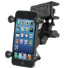 X-Grip aviation panel mount for smartphones up to 82.6 mm wide - (1 inch), panel clamp, short connecting arm
