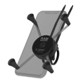 X-Grip handlebar mount for smartphones wider than 82.5 mm - Zip base (composite material)
