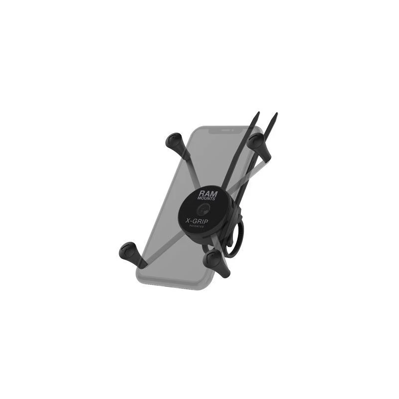 X-Grip handlebar mount for smartphones wider than 82.5 mm - Zip base (composite material)
