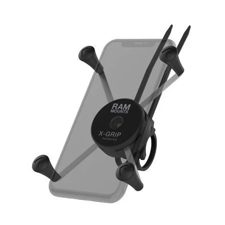 X-Grip handlebar mount for smartphones wider than 82.5 mm - Zip base (composite material)