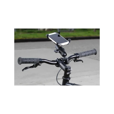 X-Grip Motorrad-Halterung für Smartphones bis 114,3 mm Breite -  (1 Zoll), Torque-Schraubklemme (Durchmesser 19,0-25,0 mm)