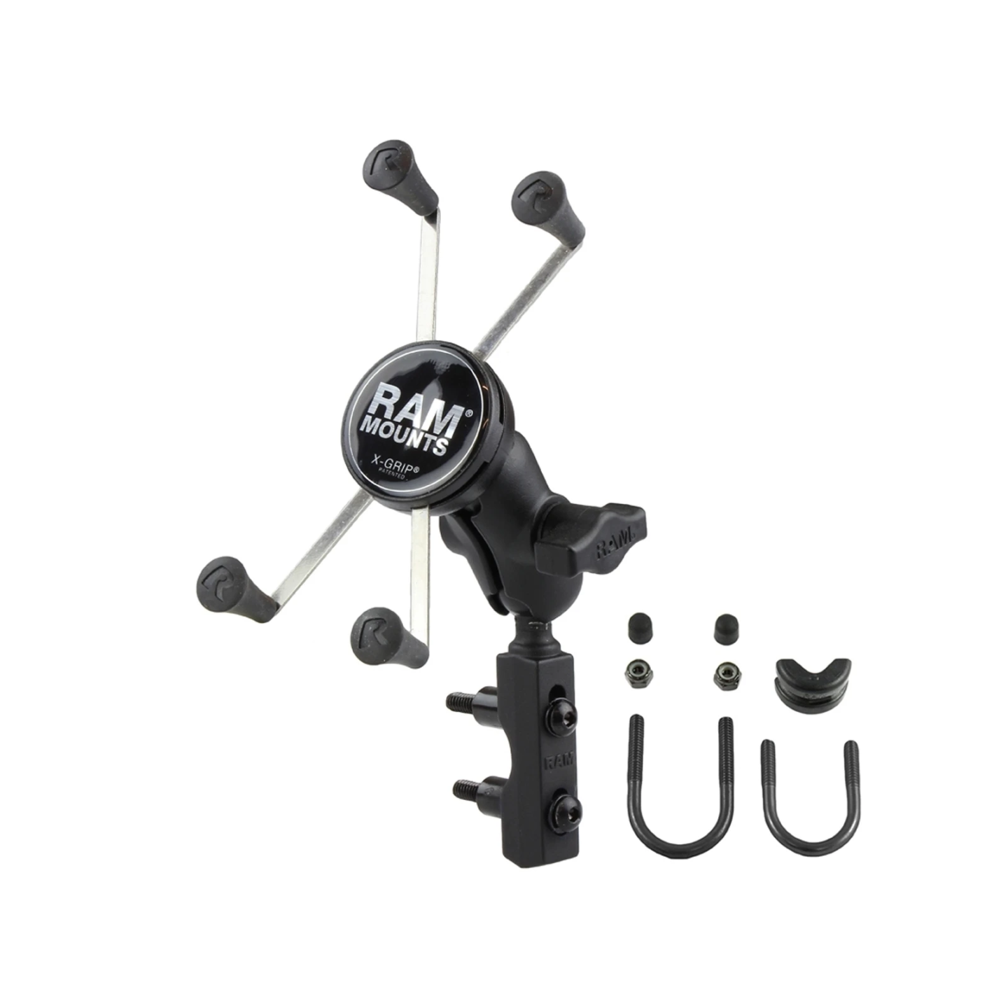 X-Grip motorbike mount for smartphones up to 114.3 mm wide - (1 inch), basic mounting (handlebar/brake/clutch)