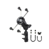 X-Grip motorbike mount for smartphones up to 114.3 mm wide - (1 inch), basic mounting (handlebar/brake/clutch)