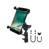 X-Grip motorbike mount for smartphones up to 114.3 mm wide - (1 inch), basic mounting (handlebar/brake/clutch)