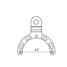 X-Grip motorbike mount for smartphones up to 114.3 mm wide - (1 inch), tank base (Honda, Suzuki, Yamaha)