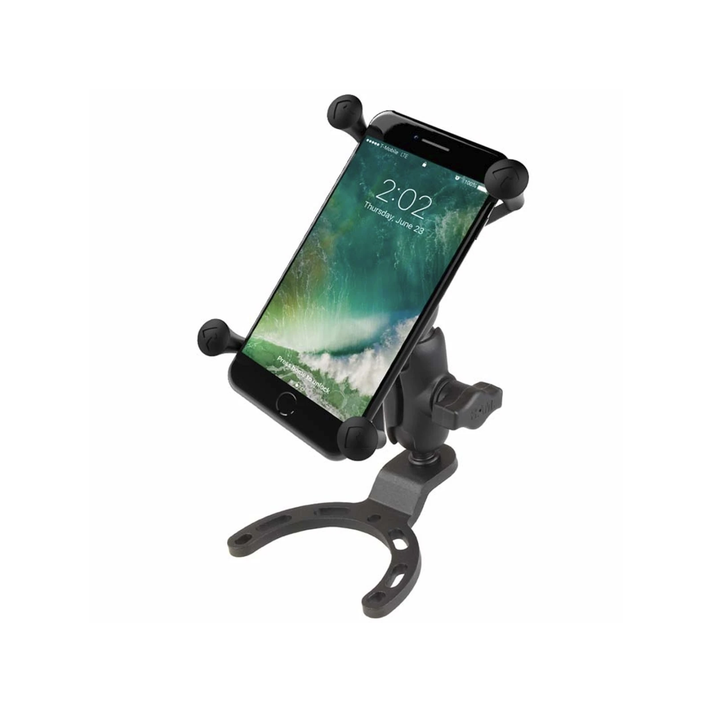 X-Grip motorbike mount for smartphones up to 114.3 mm wide - (1 inch), tank base (Honda, Suzuki, Yamaha)