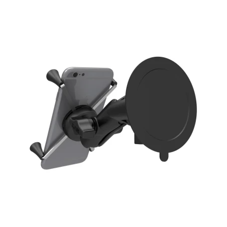 X-Grip Saugfuss-Halterung für Smartphones bis 114,3 mm Breite -  (1 Zoll), mittlerer Verbindungsarm