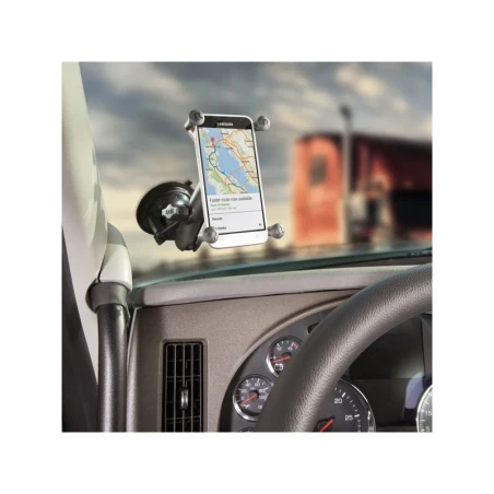 X-Grip Saugfuss-Halterung für Smartphones bis 114,3 mm Breite -  (1 Zoll), mittlerer Verbindungsarm