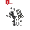 X-Grip motorbike mount for smartphones up to 82.6 mm wide - (1 inch), basic mounting (handlebar/brake/clutch)