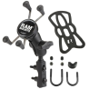 X-Grip motorbike mount for smartphones up to 82.6 mm wide - (1 inch), basic mounting (handlebar/brake/clutch)