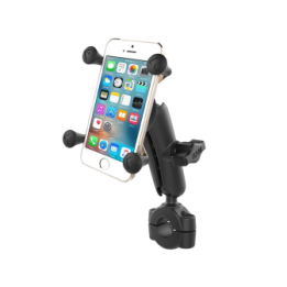 X-Grip motorbike mount for smartphones up to 82.6 mm wide - (1 inch), torque screw clamp (diameter 19.0-25.0 mm)