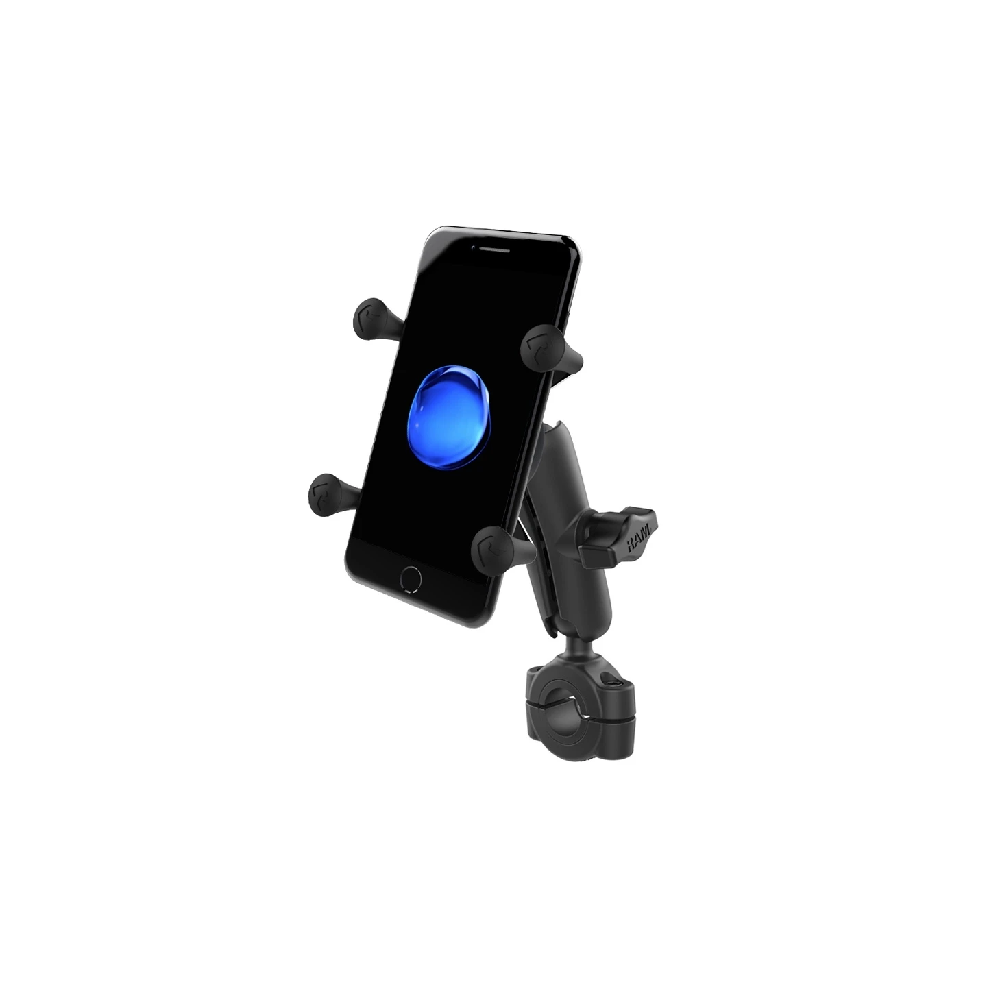 X-Grip motorbike mount for smartphones up to 82.6 mm wide - (1 inch), torque screw clamp (diameter 19.0-25.0 mm)