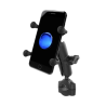 X-Grip motorbike mount for smartphones up to 82.6 mm wide - (1 inch), torque screw clamp (diameter 19.0-25.0 mm)