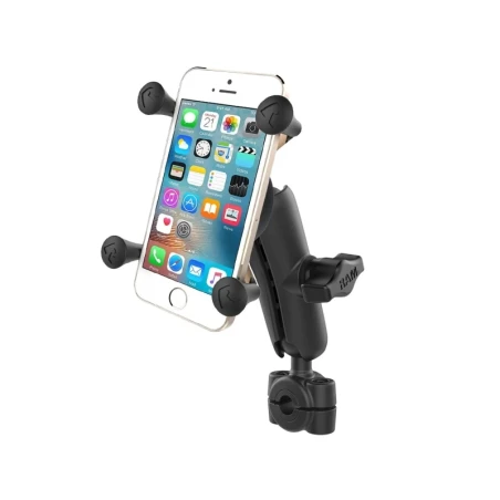 X-Grip Motorrad-Halterung für Smartphones bis 82,6 mm Breite -  (1 Zoll), Torque-Schraubklemme (Durchmesser 9,5-15,8 mm)