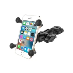 X-Grip Motorrad-Halterung für Smartphones bis 82,6 mm Breite -  (1 Zoll), Torque-Schraubklemme (Durchmesser 9,5-15,8 mm)