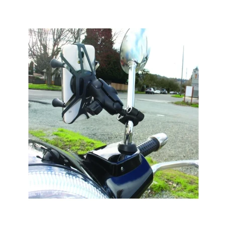 X-Grip Motorrad-Halterung für Smartphones bis 82,6 mm Breite -  (1 Zoll), Torque-Schraubklemme (Durchmesser 9,5-15,8 mm)