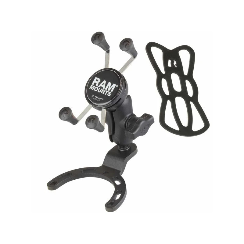 X-Grip Motorrad-Halterung für Smartphones bis 82,6 mm Breite -  (1 Zoll), Tank-Basis (Honda, Suzuki, Yamaha)