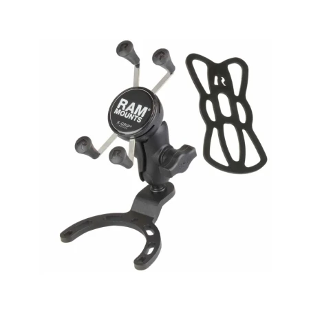 X-Grip Motorrad-Halterung für Smartphones bis 82,6 mm Breite -  (1 Zoll), Tank-Basis (Honda, Suzuki, Yamaha)