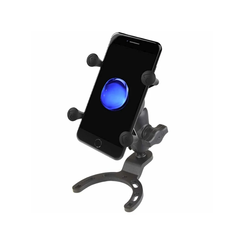X-Grip Motorrad-Halterung für Smartphones bis 82,6 mm Breite -  (1 Zoll), Tank-Basis (Honda, Suzuki, Yamaha)