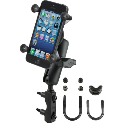 X-Grip Motorrad-Halterung für Smartphones bis 82,6 mm Breite -  (1 Zoll), Basisbefestigung (Lenker/Bremse/Kupplung)