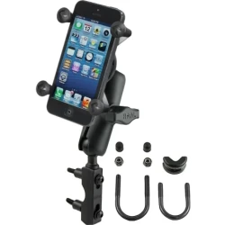 X-Grip Motorrad-Halterung für Smartphones bis 82,6 mm Breite -  (1 Zoll), Basisbefestigung (Lenker/Bremse/Kupplung)