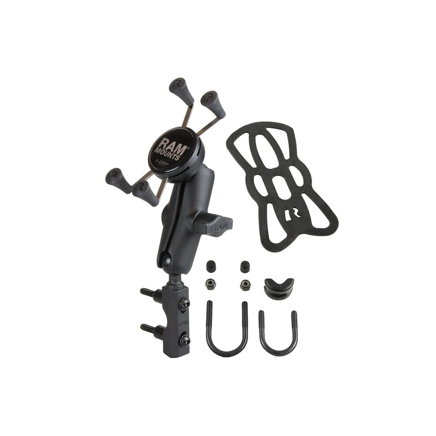 X-Grip motorbike mount for smartphones up to 82.6 mm wide - (1 inch), basic mounting (handlebar/brake/clutch)