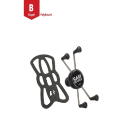 X-Grip clamp for large smartphones up to 114.3 mm wide - (1 inch)