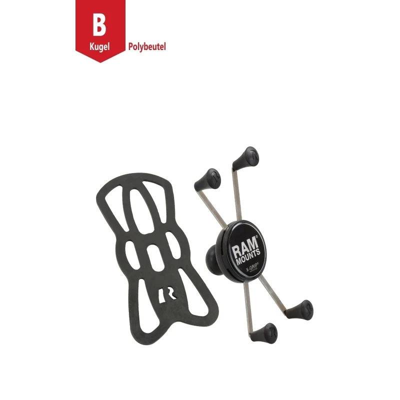 X-Grip clamp for large smartphones up to 114.3 mm wide - (1 inch)