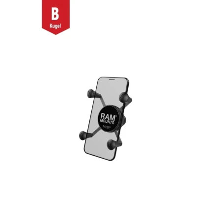 X-Grip-Halteklammer für Smartphones klein bis 82,6 mm Breite -  (1 Zoll)