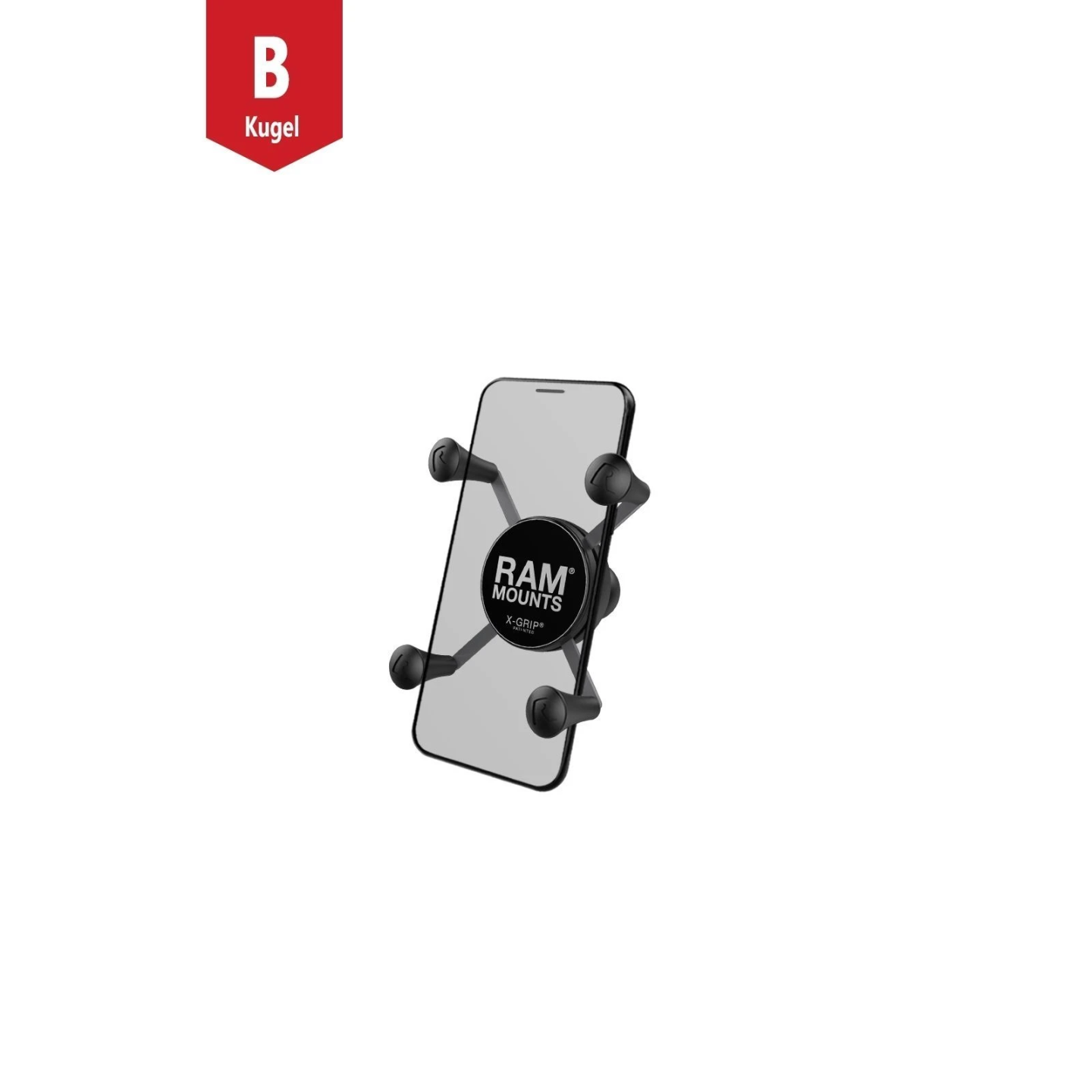 X-Grip-Halteklammer für Smartphones klein bis 82,6 mm Breite -  (1 Zoll)