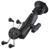X-Grip suction cup mount for smartphones up to 82.6 mm wide - (1.5 inch), centre connection arm