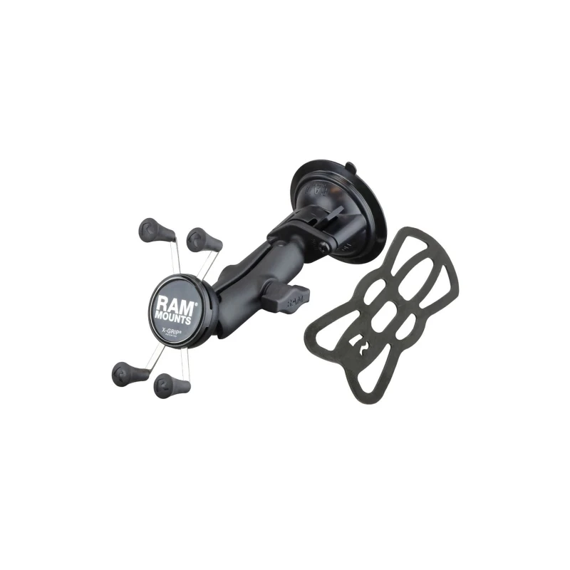 X-Grip suction cup mount for smartphones up to 82.6 mm wide - (1 inch), centre connection arm