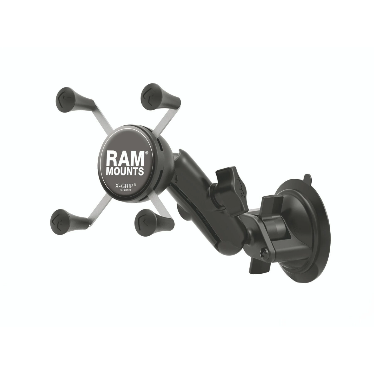 X-Grip suction cup mount for smartphones up to 82.6 mm wide - (1 inch), centre connection arm