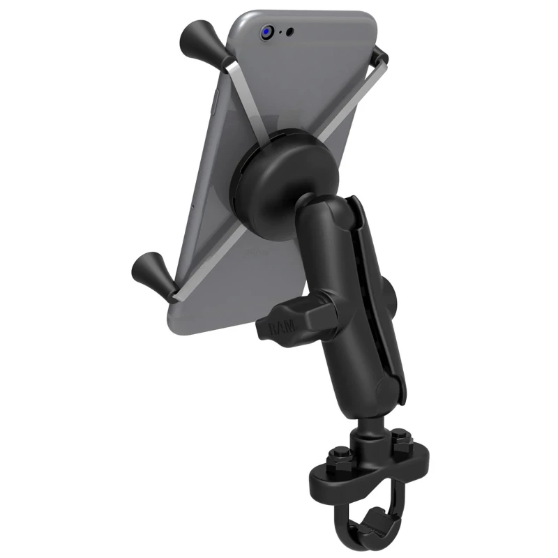 X-Grip Lenker-Halterung für Smartphones bis 114,3 mm Breite -  (1 Zoll), Schelle (RAM-B-231Z), mittlerer Verbindungsarm