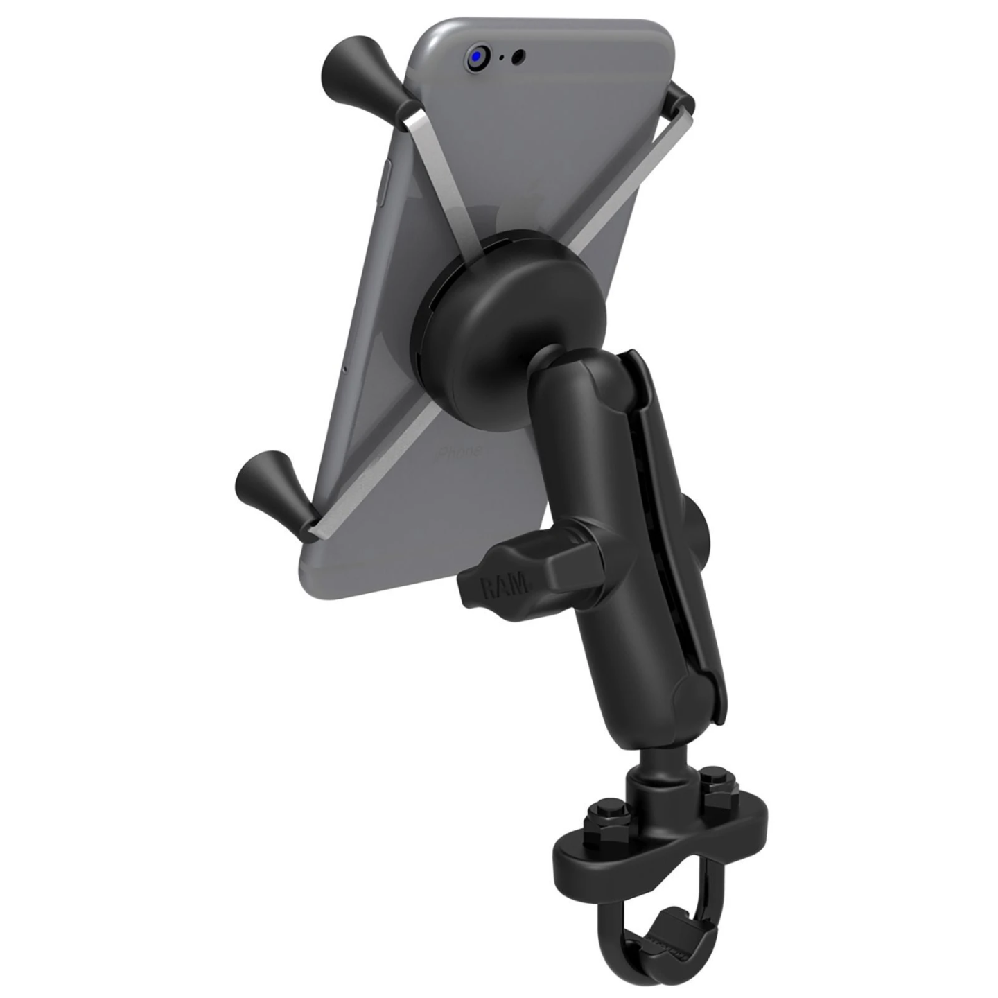 X-Grip handlebar mount for smartphones up to 114.3 mm wide - (1 inch), clamp (RAM-B-231Z), centre connecting arm