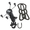 X-Grip handlebar mount for smartphones up to 114.3 mm wide - (1 inch), clamp (RAM-B-231Z), centre connecting arm