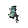 X-Grip handlebar mount for smartphones up to 82.6 mm wide - (1 inch), screw clamp, centre connection arm