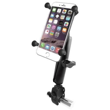 X-Grip Klemm-Halterung für Smartphones bis 114,3 mm Breite -  (1 Zoll), Tough-Claw klein (Durchmesser 15,9-29,0 mm)