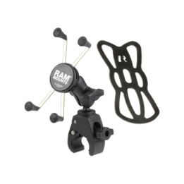 X-Grip clamp mount for smartphones up to 114.3 mm wide - (1 inch), Tough-Claw small (diameter 15.9-29.0 mm)