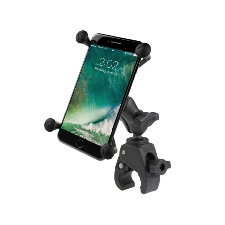 X-Grip Klemm-Halterung für Smartphones bis 114,3 mm Breite -  (1 Zoll), Tough-Claw klein (Durchmesser 15,9-29,0 mm)