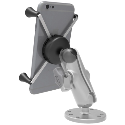 X-Grip Klemm-Halterung für Smartphones bis 114,3 mm Breite -  (1 Zoll), Tough-Claw klein (Durchmesser 15,9-29,0 mm)