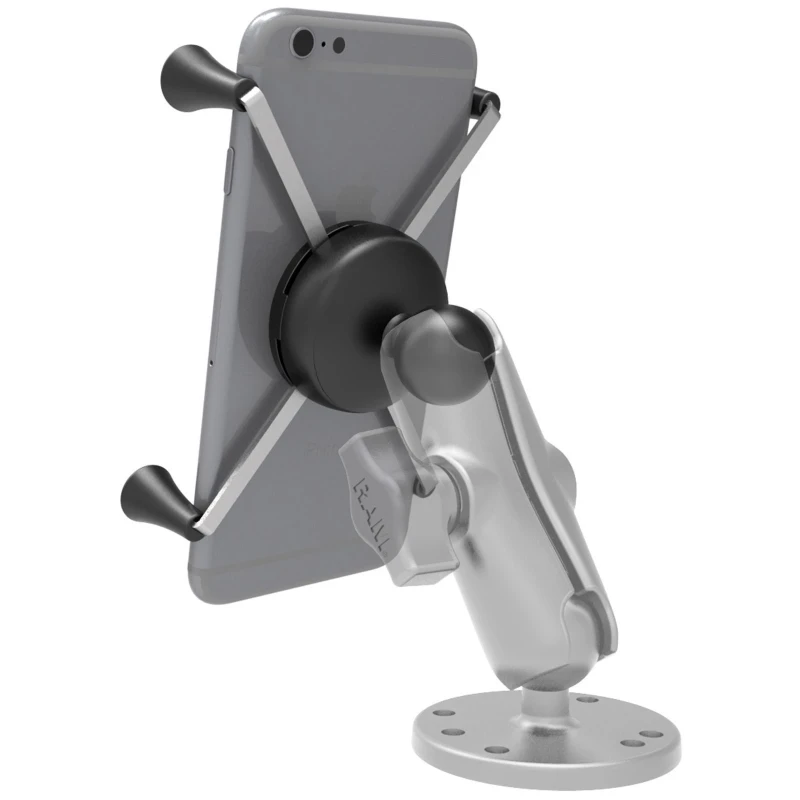 X-Grip Klemm-Halterung für Smartphones bis 114,3 mm Breite -  (1 Zoll), Tough-Claw klein (Durchmesser 15,9-29,0 mm)