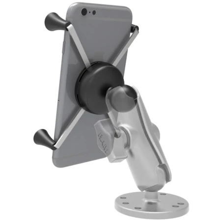 X-Grip Klemm-Halterung für Smartphones bis 114,3 mm Breite -  (1 Zoll), Tough-Claw klein (Durchmesser 15,9-29,0 mm)