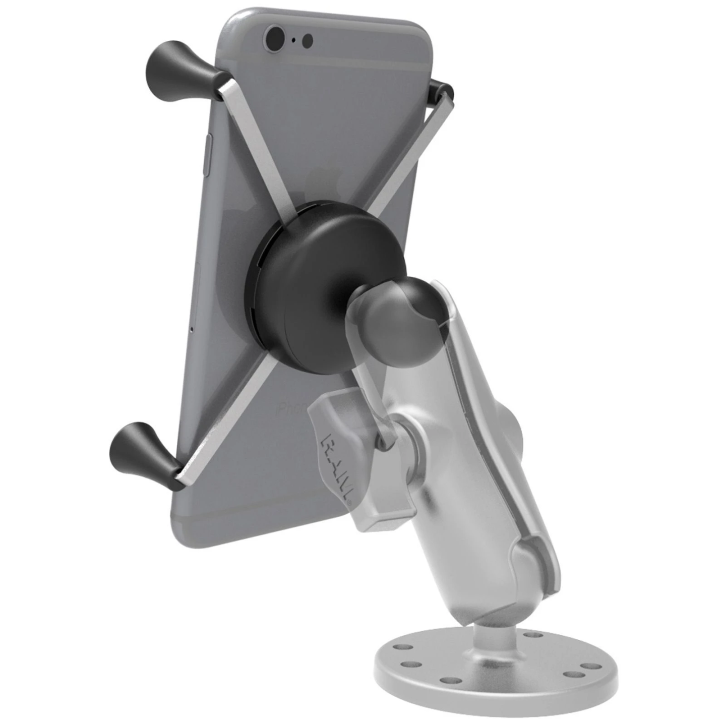 X-Grip clamp mount for smartphones up to 114.3 mm wide - (1 inch), Tough-Claw small (diameter 15.9-29.0 mm)