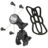 X-Grip clamp mount for smartphones up to 114.3 mm wide - (1 inch), Tough-Claw small (diameter 15.9-29.0 mm)