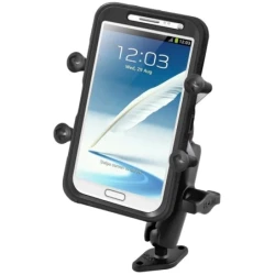 X-Grip Aufbauhalterung für Smartphones bis 114,3 mm Breite -  (1 Zoll), Diamond-Basisplatte (Trapez)