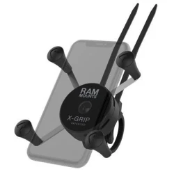X-Grip Lenker-Halterung für Smartphones bis 82,5 mm Breite - Zip-Basis (Verbundstoff)